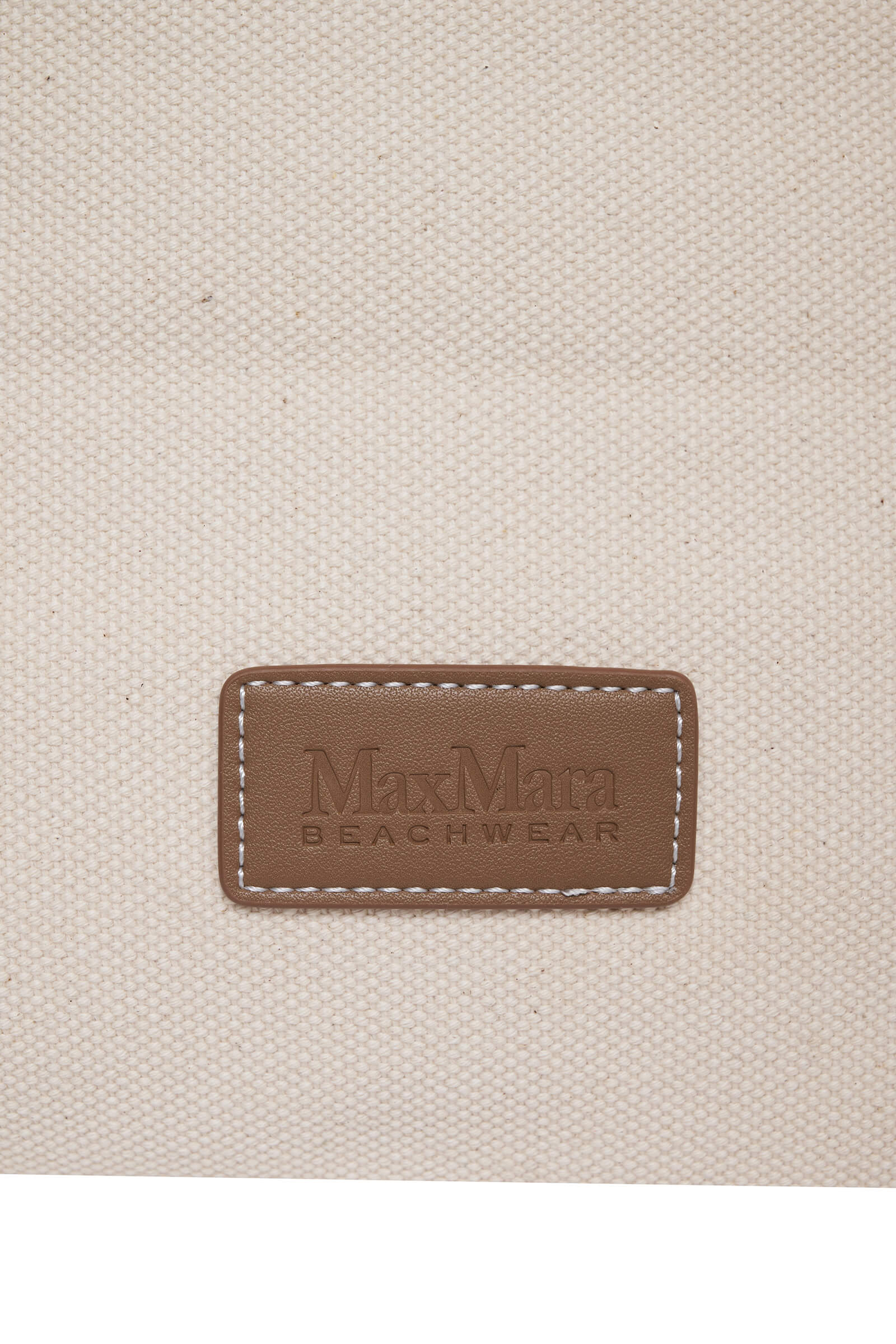 Сумка из хлопковой канвы с кожаной отделкой Бренд Max Mara