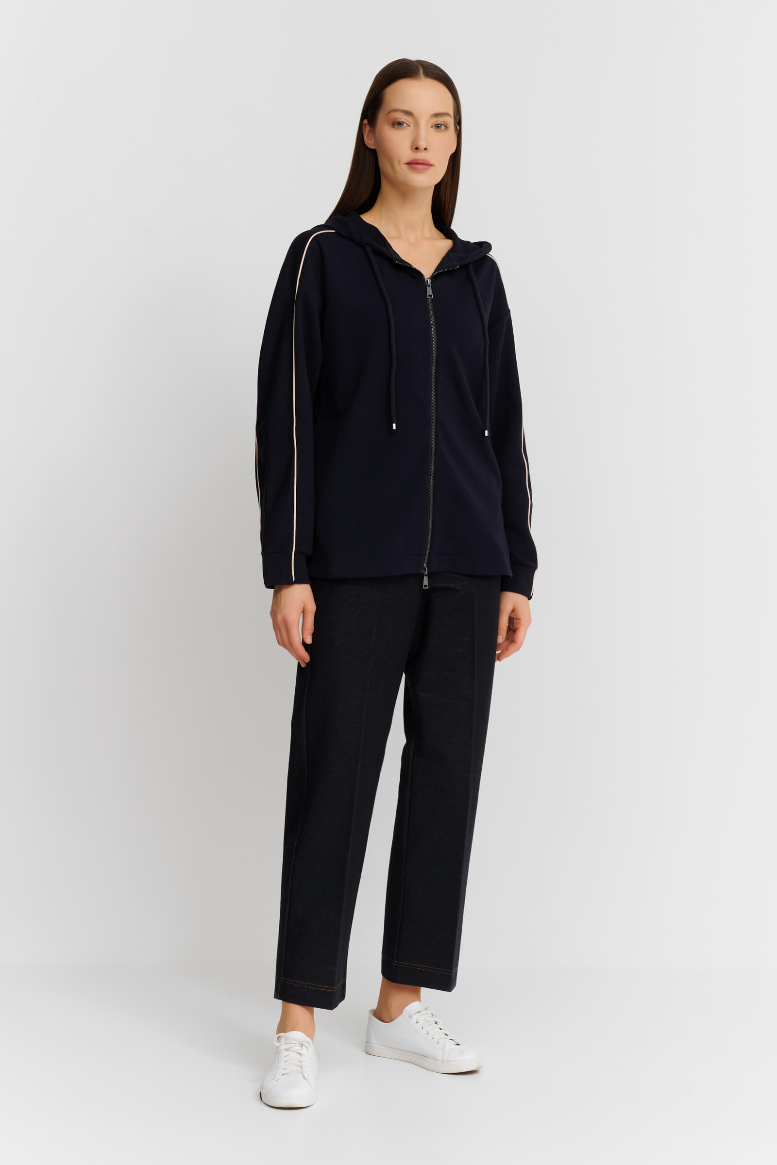 Хлопковая толстовка на молнии Бренд Max Mara