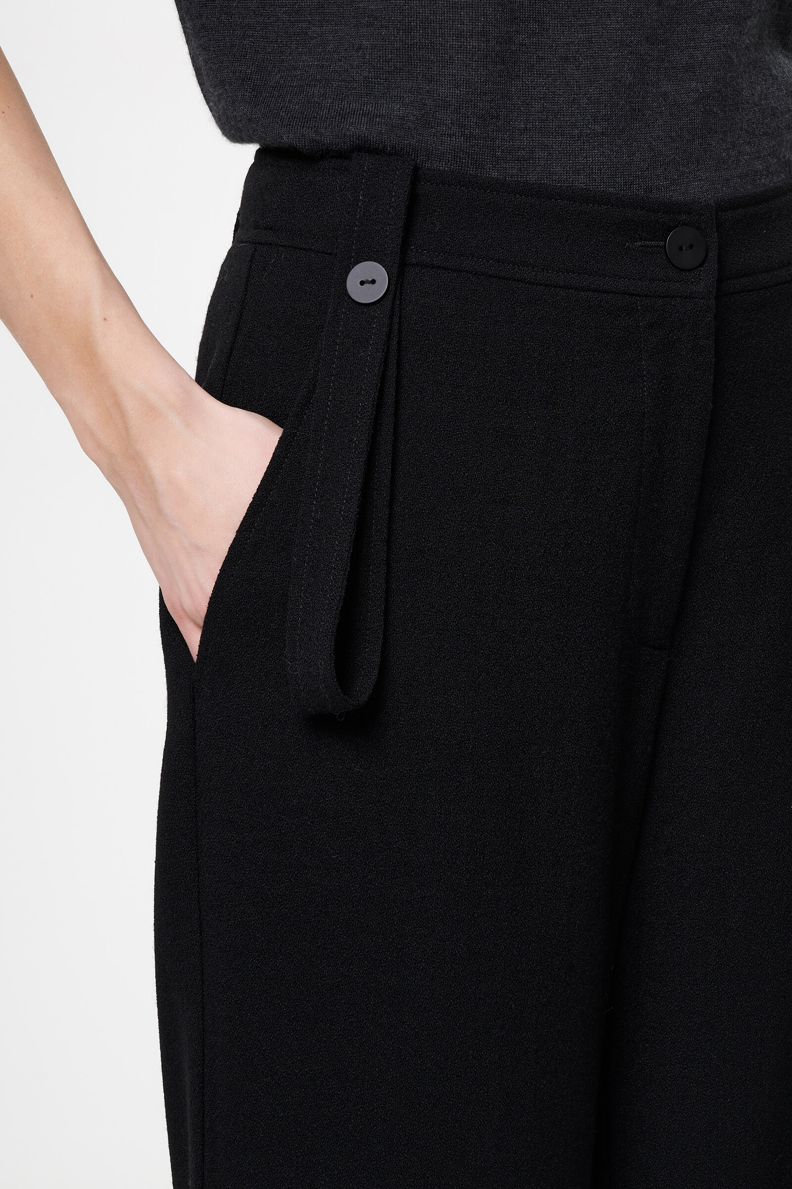 Укороченные брюки из шерсти Бренд Sarah Pacini