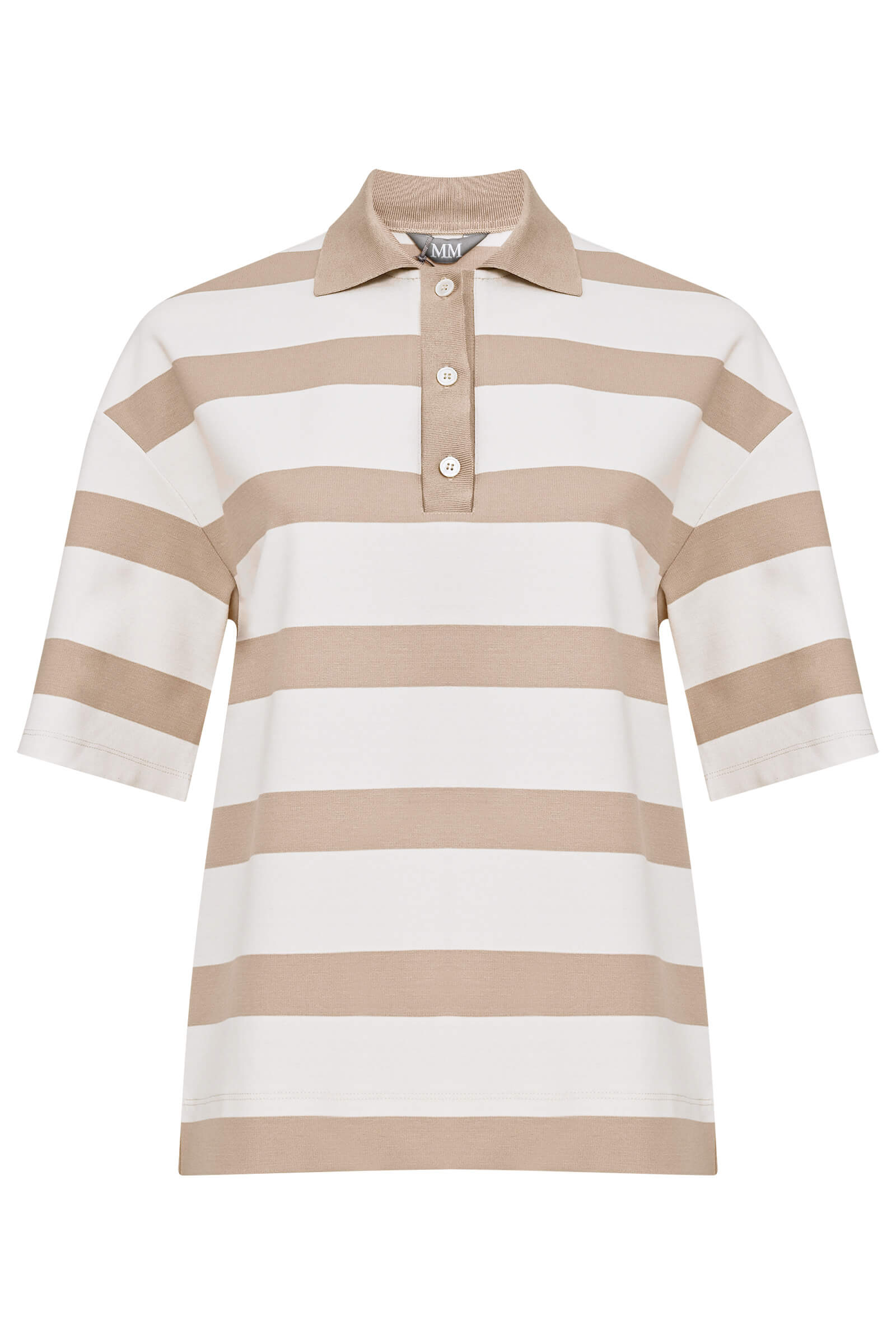 Джемпер из вискозы с воротником-поло Бренд MM