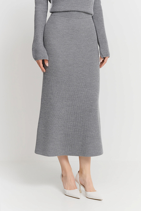 Трикотажная юбка длиной мидакси Бренд Max Mara