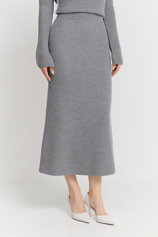 Трикотажная юбка длиной мидакси Бренд Max Mara